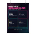 Game Night Command Center Poster — Gamer Dad Wall Art, 18×24