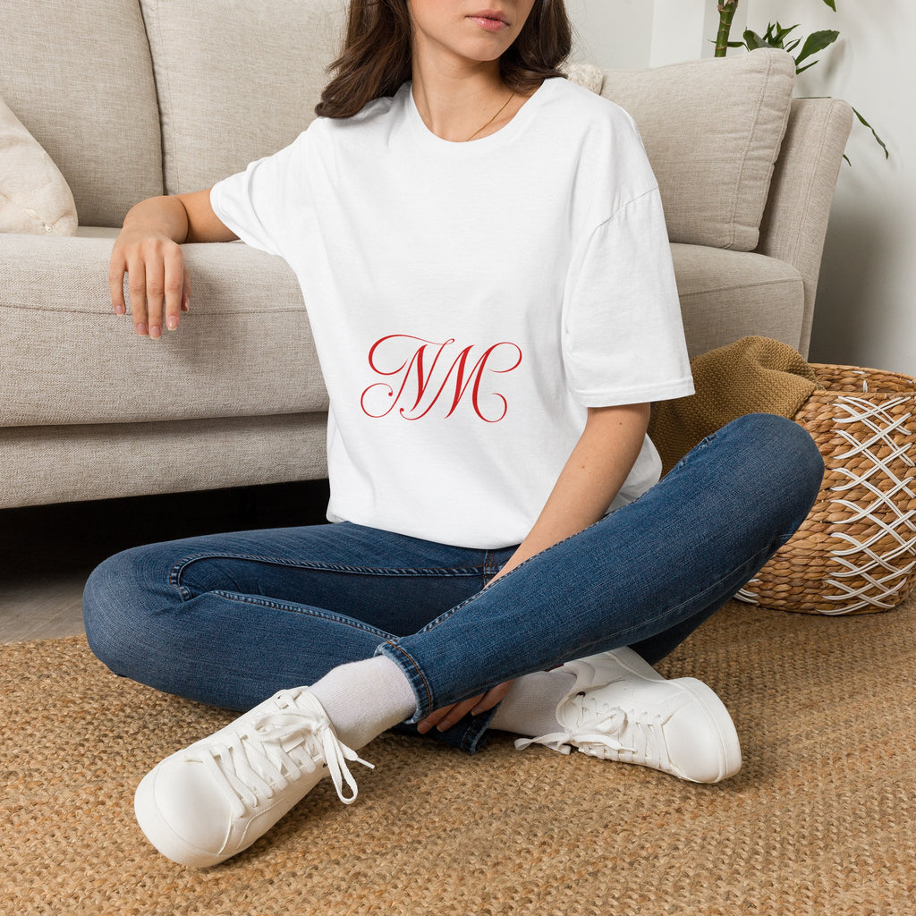 Nathan Management NM Monogram White Tee