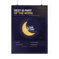 Rest Is Part of the Work Poster — Wellness Wall Art, 18×24