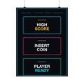 Retro Arcade Game Room Poster - Original Typography Art