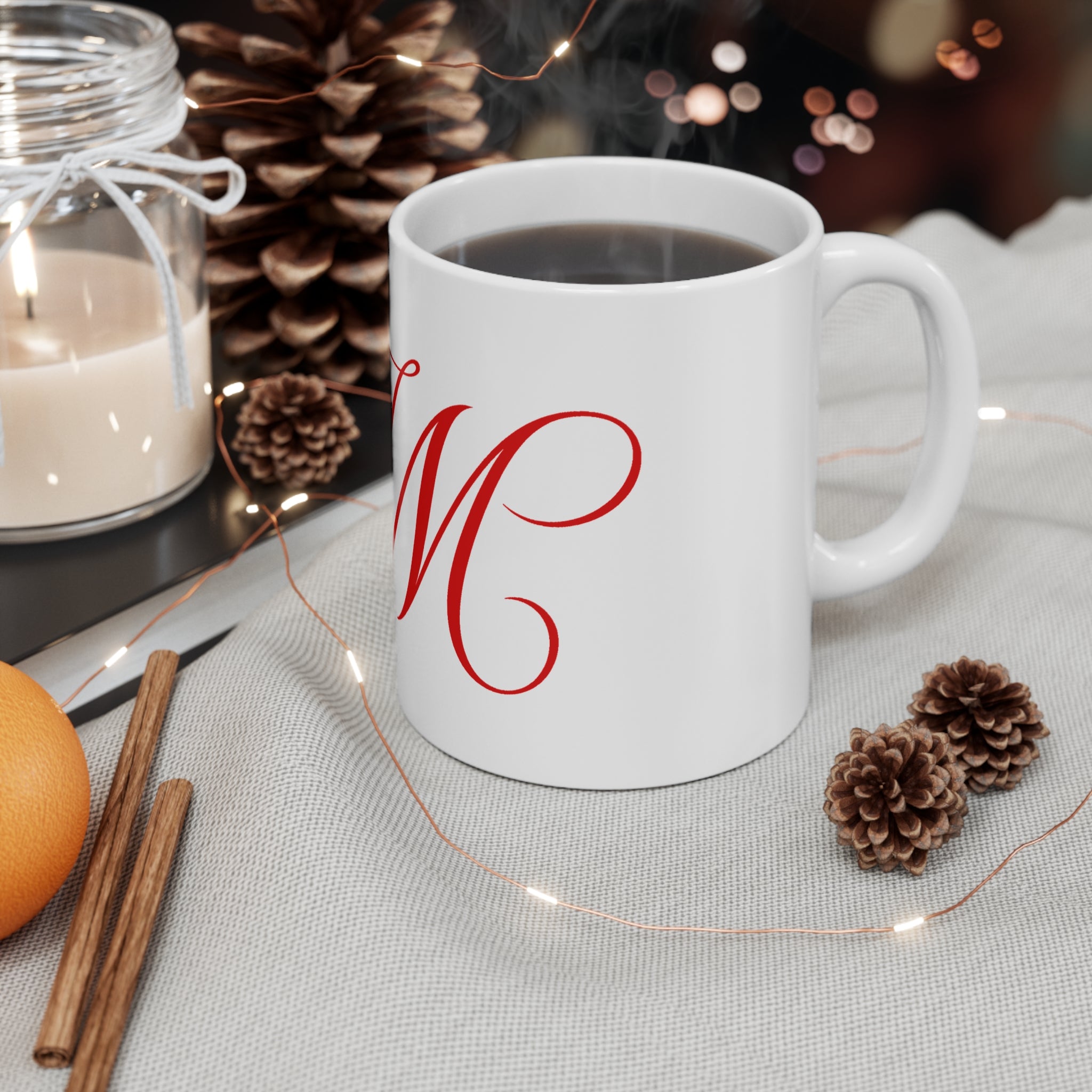 Nathan Management NM Monogram Ceramic Mug